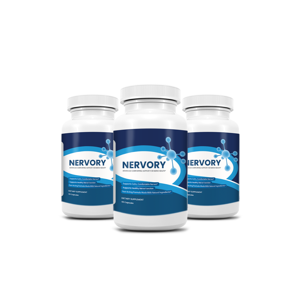 Nervory® herbal nerve support supplement — 3 bottle pack